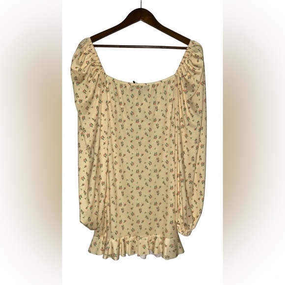 Missguided Women Floral Mini Dress Milkmaid Babydoll Fairy‎ Prairie Dainty NEW 6 - Picture 2 of 9